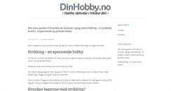 Desktop Screenshot of dinhobby.no