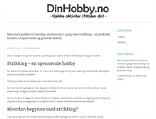 Tablet Screenshot of dinhobby.no